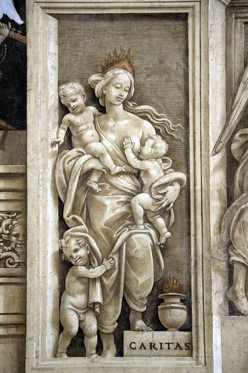 Filippo Lippi - Santa Maria Novella, Firenze, la carità